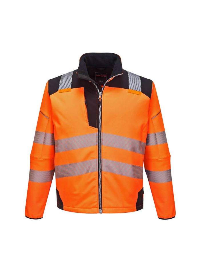 PW3 Hi-Vis Softshell (3L), 4XL, R, Orange/Black