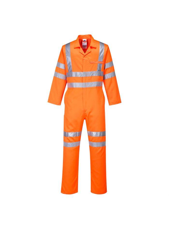 Hi-Vis Polycotton Service Coverall, 4XL, R, Orange