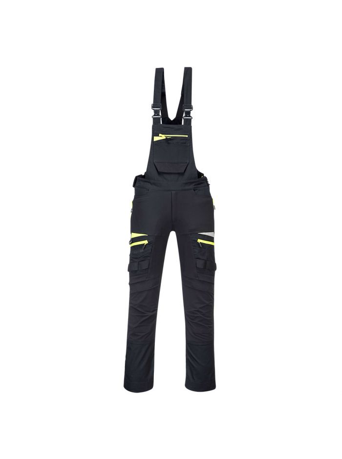 DX4 Work Bib and Brace, L, R, Black