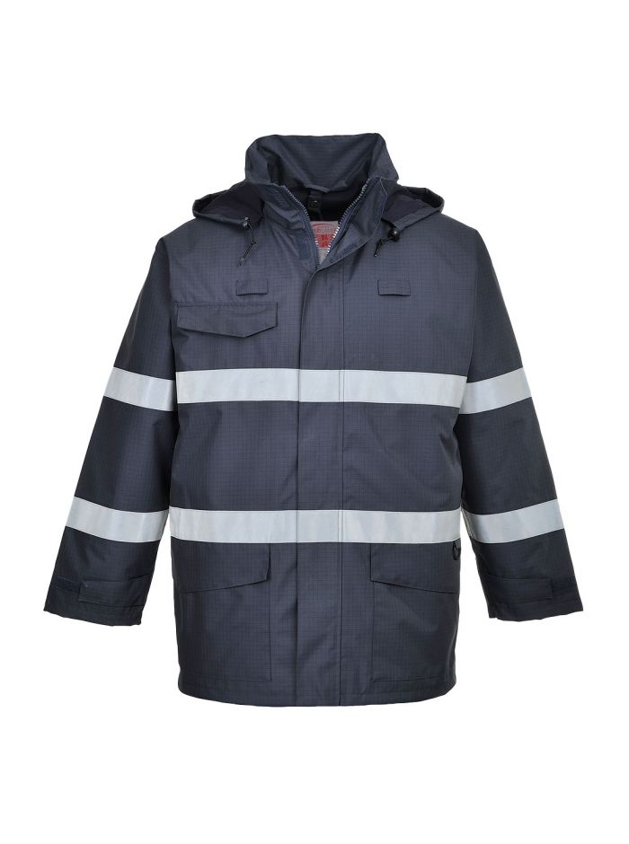 Bizflame Rain Multi Protection Jacket, L, R, Navy