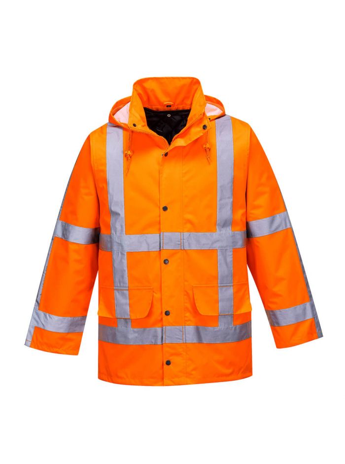 RWS Hi-Vis Winter Traffic Jacket , 4XL, R, Orange