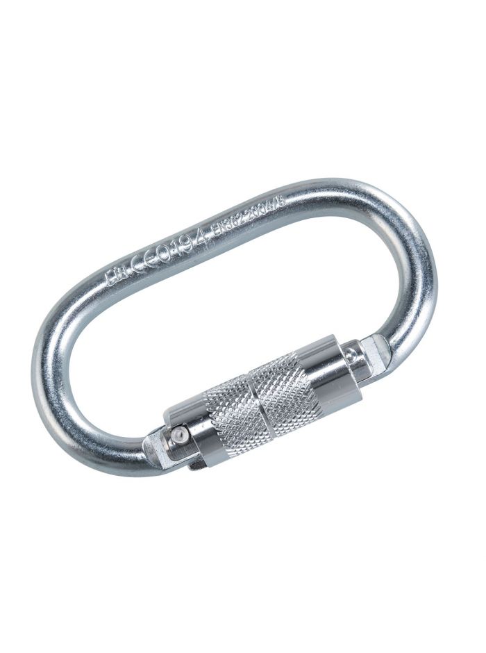 Twist Lock Carabiner, , R, Silver