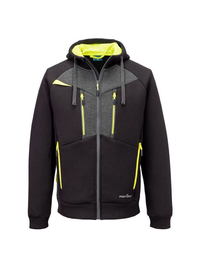 DX4 Zipped Hoodie , L, R, Black