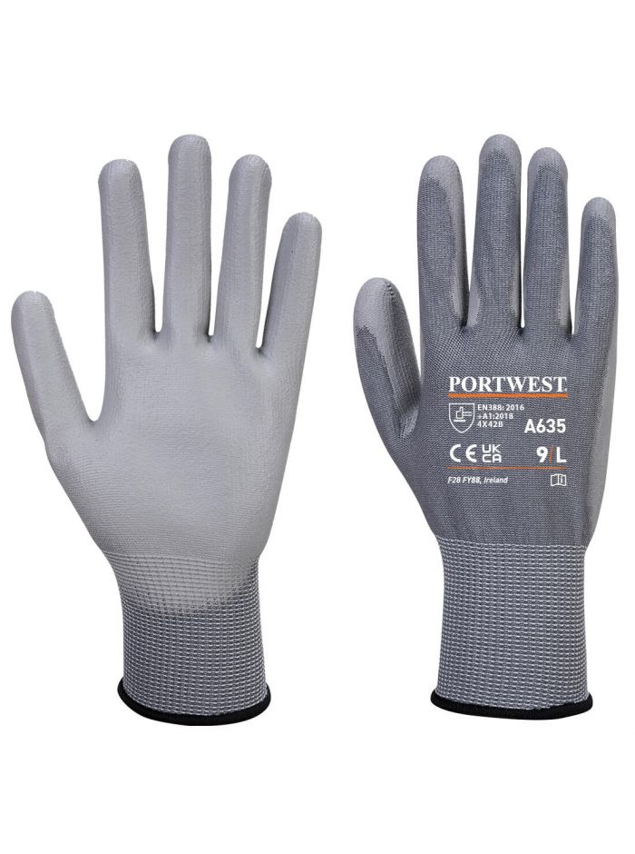 Economy Cut Glove, L, R, Grey