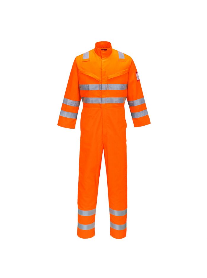 Araflame Hi-Vis Multi Coverall, 4XL, R, Orange