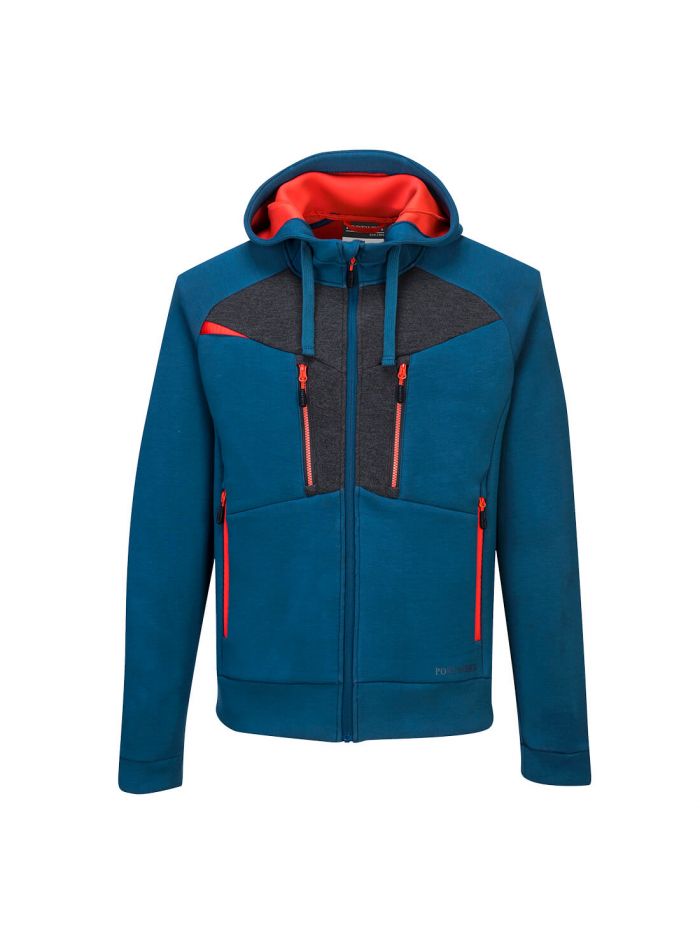 DX4 Zipped Hoodie , L, R, Metro Blue