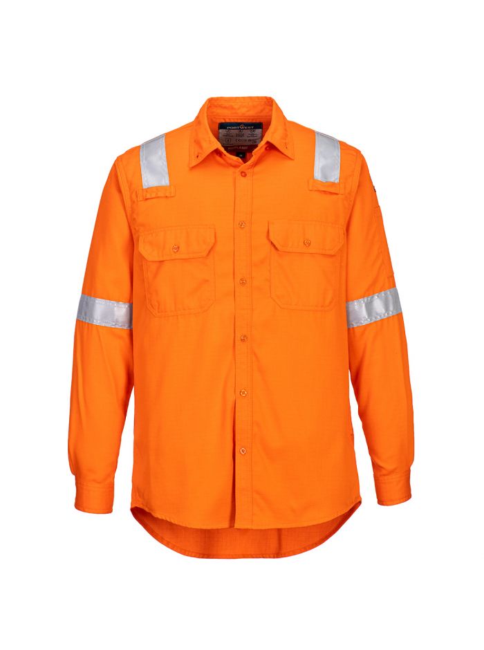 FR Lightweight Anti-static Shirt, L, R, Orange
