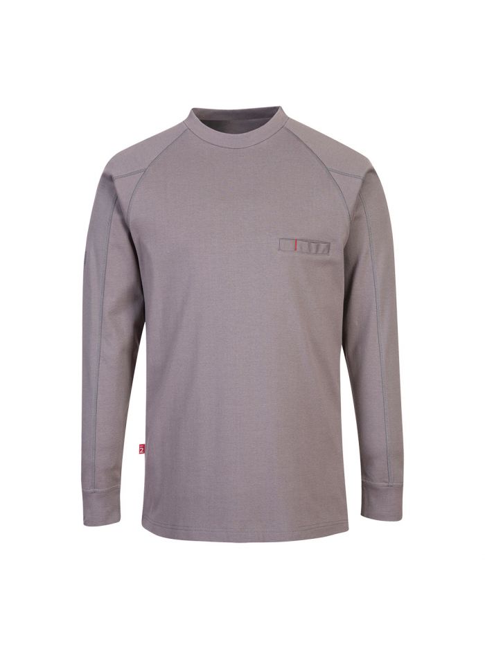 FR Anti-Static Crew Neck, L, R, Grey