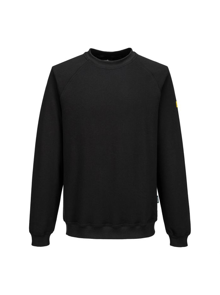 Anti-Static ESD Sweatshirt, L, R, Black