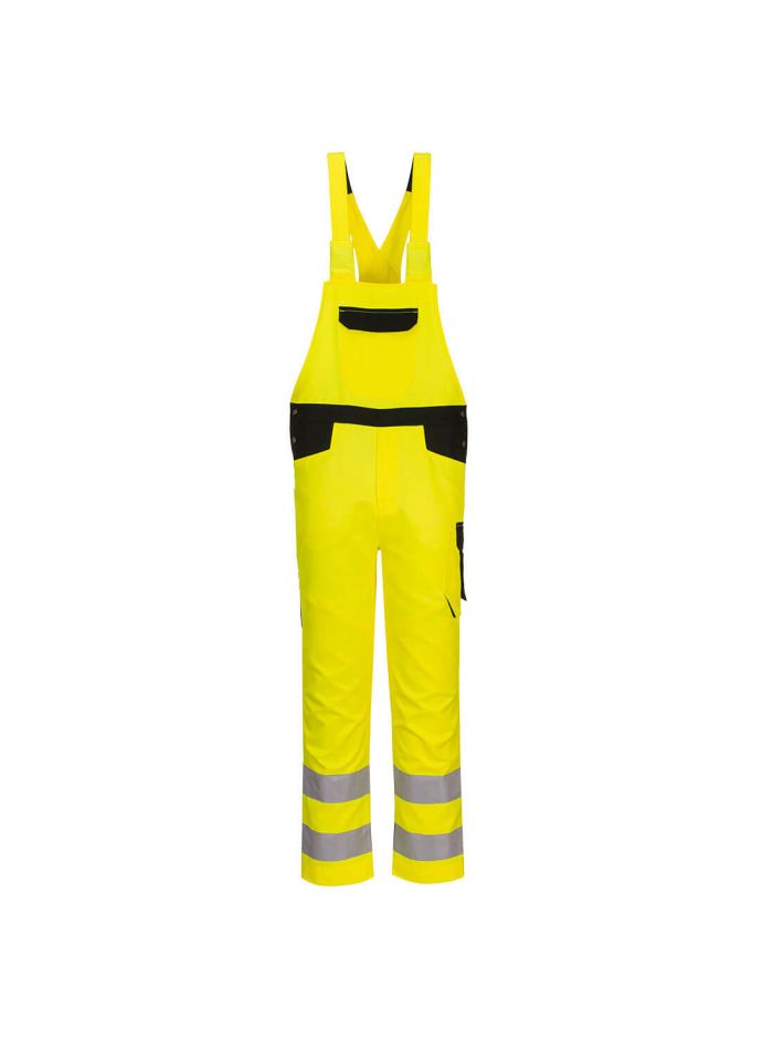 PW2 Hi-Vis Bib and Brace, L, R, Yellow/Black