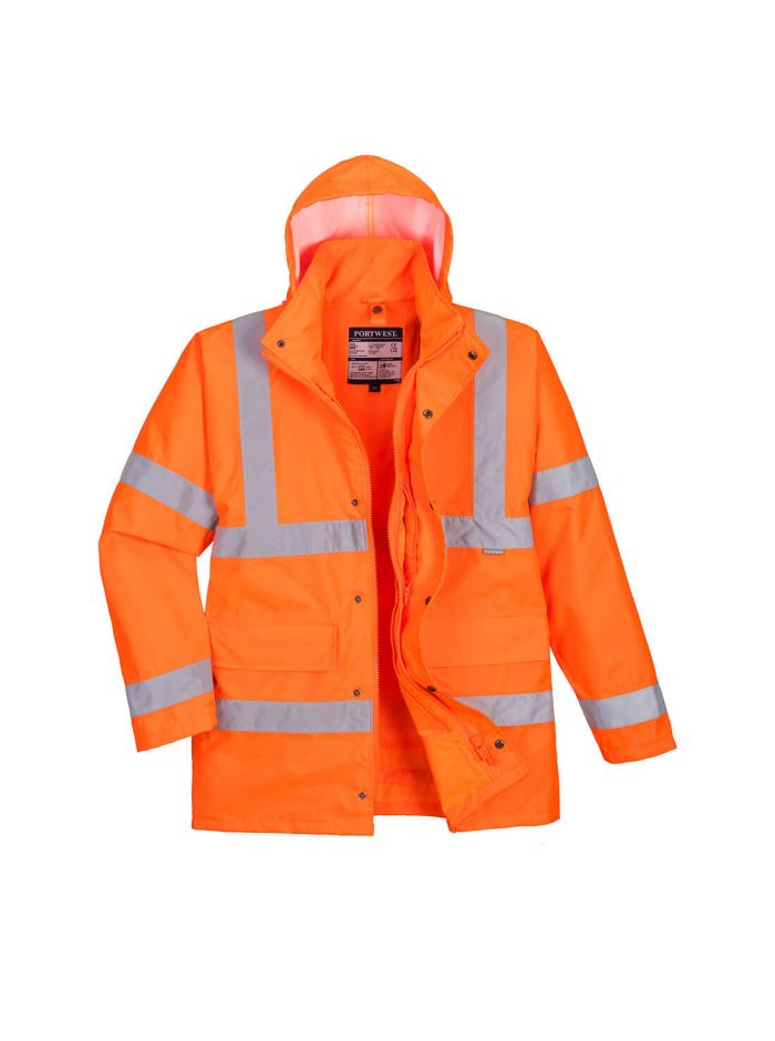 Hi-Vis 4-in-1 Traffic Jacket, 4XL, R, Orange