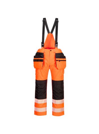 PW3 Hi-Vis Rain Trousers, L, R, Orange/Black