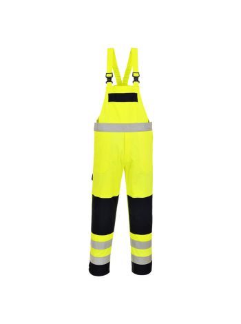 Hi-Vis Multi-Norm Bib and Brace, L, R, Yellow/Navy