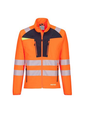 DX4 Hi-Vis Lightweight Mid Layer, 4XL, R, Orange/Black