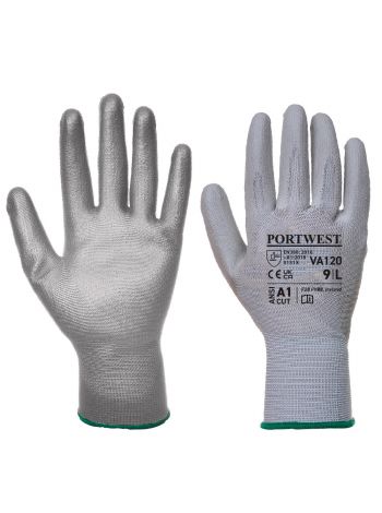 Vending PU Palm Glove, L, R, Grey
