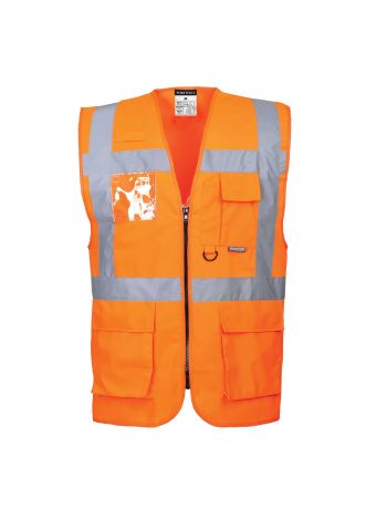 Berlin Hi-Vis Executive Vest , 4XL, R, Orange