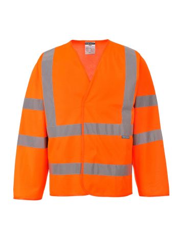 Hi-Vis Band and Brace Jacket L/S , L/XL, R, Orange