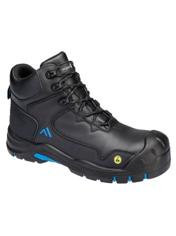 Apex Composite Mid Boot S3S ESD HRO SR SC FO, 37, , Black/Blue