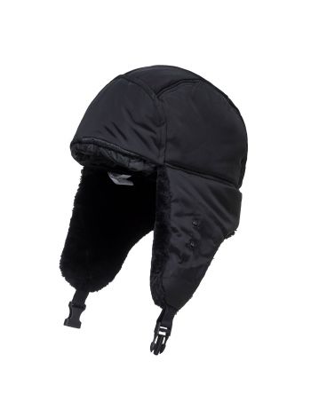 Winter Trapper Cap, , R, Black