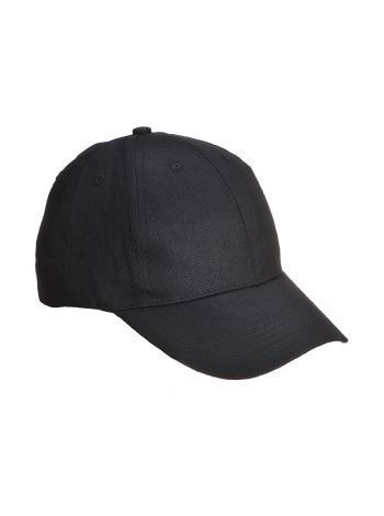 Six Panel Baseball Cap, , R, Black