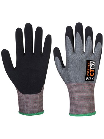 CT Cut F13 Nitrile Glove, L, R, Grey/Black