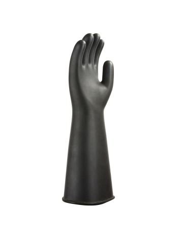 Heavyweight Latex Rubber Gauntlet, L, R, Black