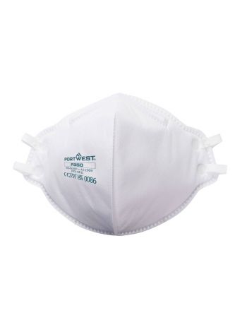 FFP3 Dolomite Fold Flat Respirator (Pk20), , R, White