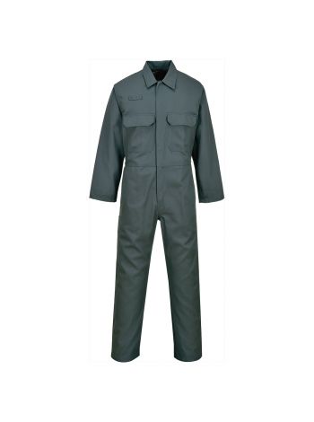 Bizweld FR Coverall, M, R, Bottle Green