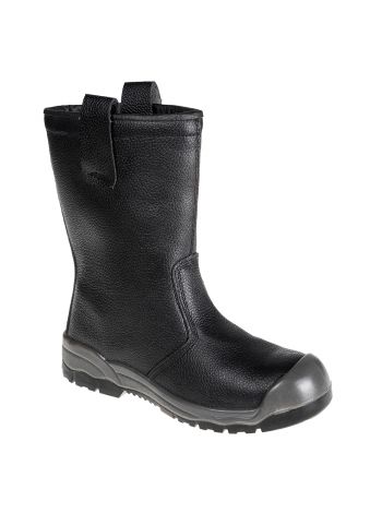 Steelite Rigger Boot S1P CI (With scuff cap), 38, R, Black