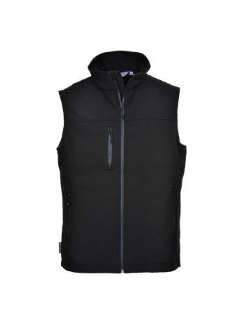 Softshell Gilet (3L), L, R, Black