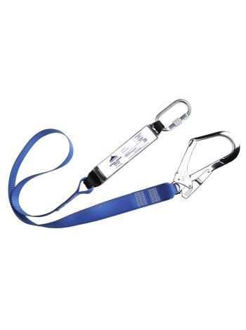 Single Webbing 1.8m Lanyard With Shock Absorber, , R, Royal Blue