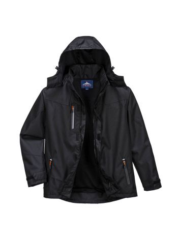 Outcoach Rain Jacket, 4XL, R, Black