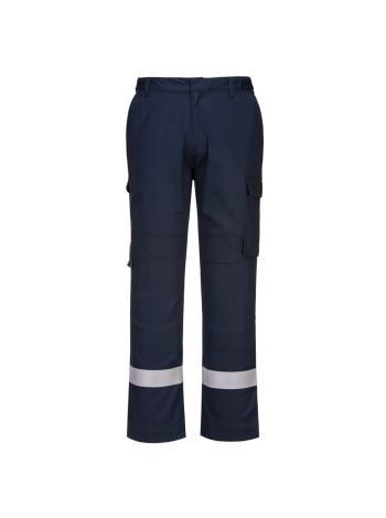 Bizflame Work Lightweight Stretch Panelled Trousers, L, R, Navy
