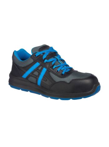 Portwest Compositelite Mersey Trainer S1P, 36, B, Black/Blue