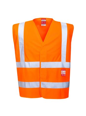 Hi-Vis FR Vest , 4X/5X, R, Orange