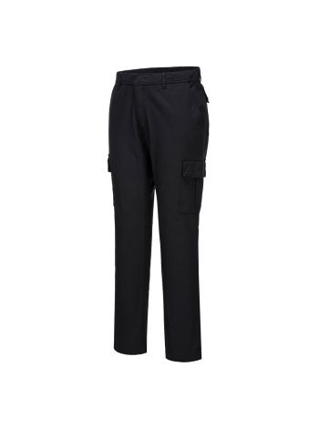 Stretch Slim Combat Trousers, 28, R, Black