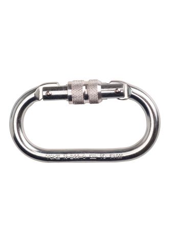 Screwgate Carabiner, , R, Silver