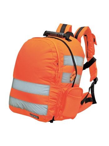 Quick Release Hi-Vis Rucksack, , R, Orange